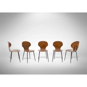 Set of 5 Vintage Chairs 