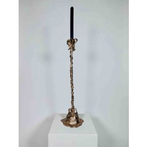 Candleholder “CANDELABRO LUNGO” in Bronze