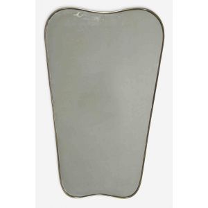 Midcentury Brass Mirror