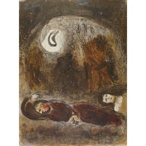 Ruth at the feet of Boaz 