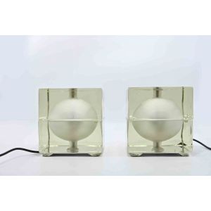 Pair of Cubosfera Table Lamps