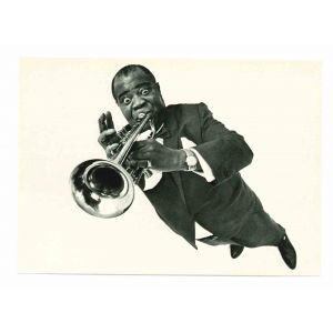 Lous Armstrong in 1966 - Postcard  