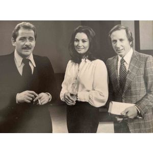 Mike Buongiorno and Domenico Modugno  - Vintage Photo     