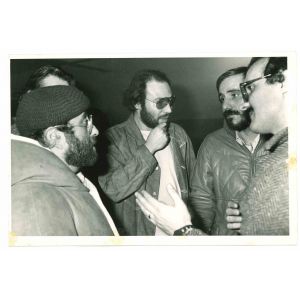 Antonello Venditti and Lucio Dalla At Concert in Palazzo Sport Rome - Vintage Photo    
