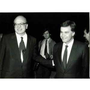 Meeting between Bettino Craxi and Felipe Gonzalez