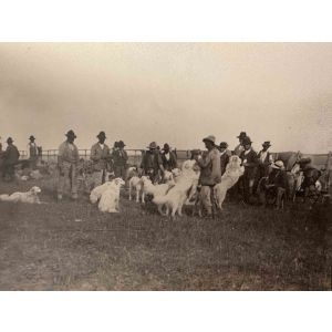 The Old Days  Photo - Huntsmen with Dogs