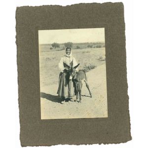 The Old Days -Woman with Donkey