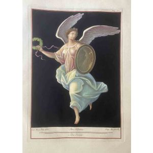 Athena Goddess, Antiquities of Herculaneum Exposed - Giovanni Morghen - Old Master's Artwork