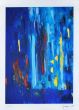 Blue Composition by Martine Goeyens - Contemporary Artwork