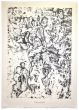 Boue et rovines is an original lithograph on watermarked paper "Arc". Abstract composition by the French artist Jean Dubuffet. From the album of "Theatre du sol" (1953-1959). In excellent conditions.