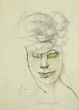 Portrait is an original modern artwork realized the 1980s by the Italian artist Mino Maccari (Siena, 1898 - Rome, 1989).