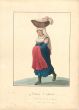 Michela De Vito, Costume di Cajazzo, Watercolour, 1820 c.a., Artwork, Old Masters, traditional, folkloric, Regno di Napoli, woman, costumes, baby, 