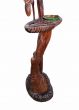 Vintage Wooden Lamp with Bird