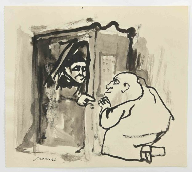 Mino Maccari - Confession - Contemporary Art 