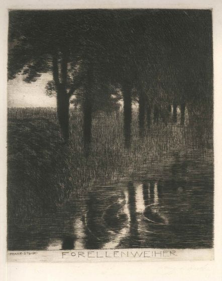 Forellenweiher by Franz von Stuck - Modern art