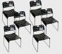 "Omstak" Metal Chairs by Rodney Kinsman - Design