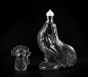 Vintage Glass Rooster Shaped Bottle