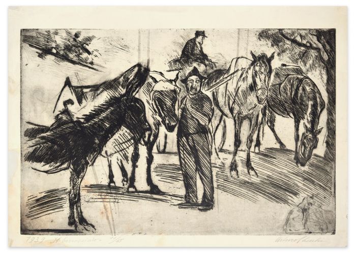 Il barrocciaio by Arturo Checchi - Modern Artwork