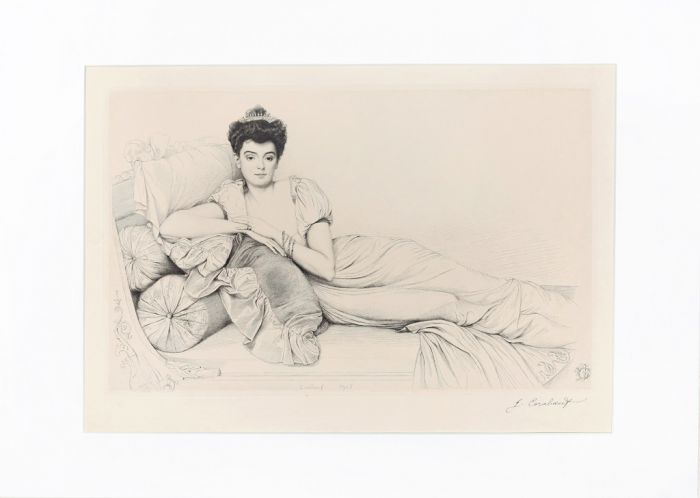 Noblewoman by Jean Coraboeuf - Modern Artwork