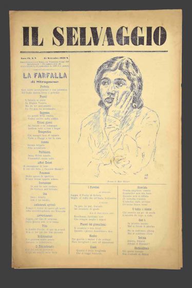 "Il Selvaggio no.8- 1932", Illustrated by Mino Maccari- Art Magazine
