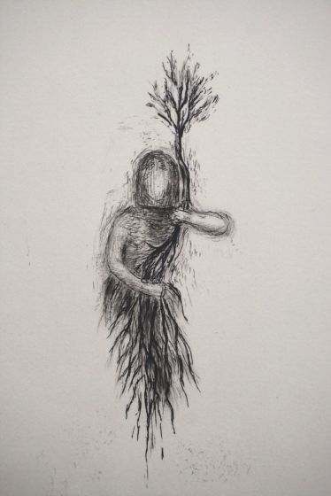 The man who feeds the roots by Andrea Fogli - Contemporary Artworks
