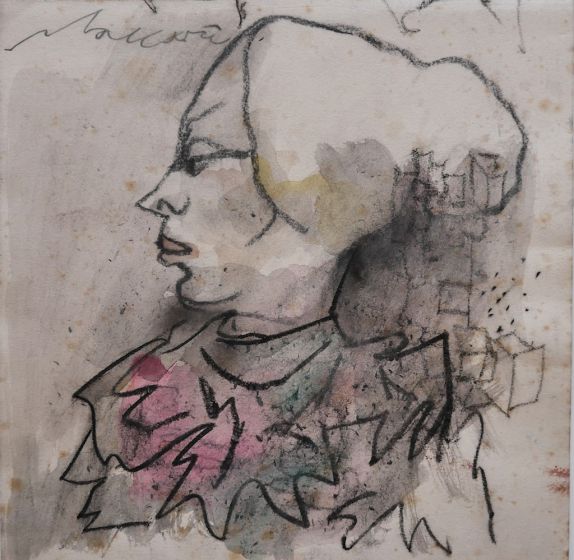 Portrait  by the artist Mino Maccari -  Contemporary Artwork