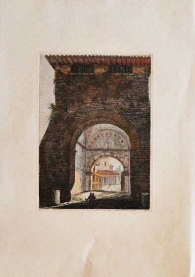  "Arch" by  Luigi Rossini - Old Master Artwork