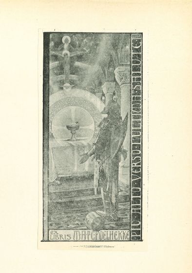 Ex Libris with Knight - Contemporary Artwork