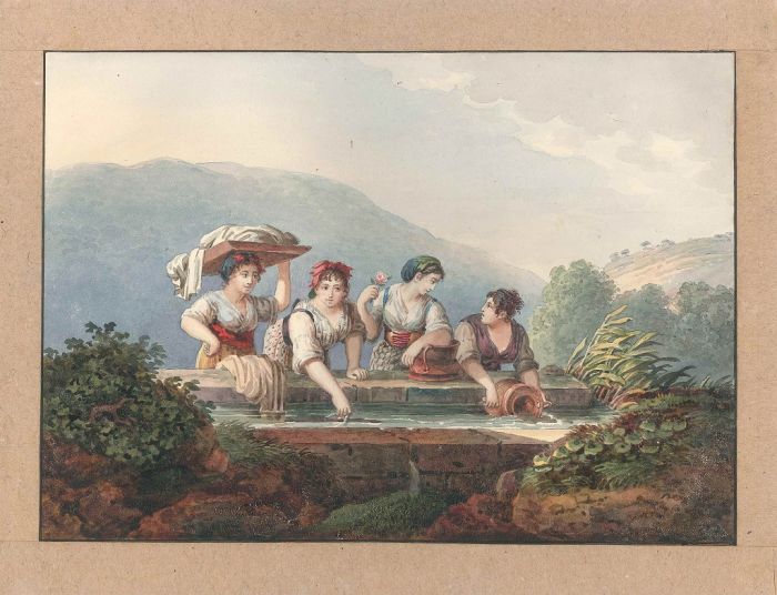 Women At The Source by Anonymous - Old Master Artwork
