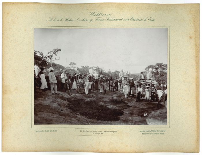 Ceylon - Abstieg vom Dambooltempel by prince Franz Ferdinand von Osterreich Este - Artwork