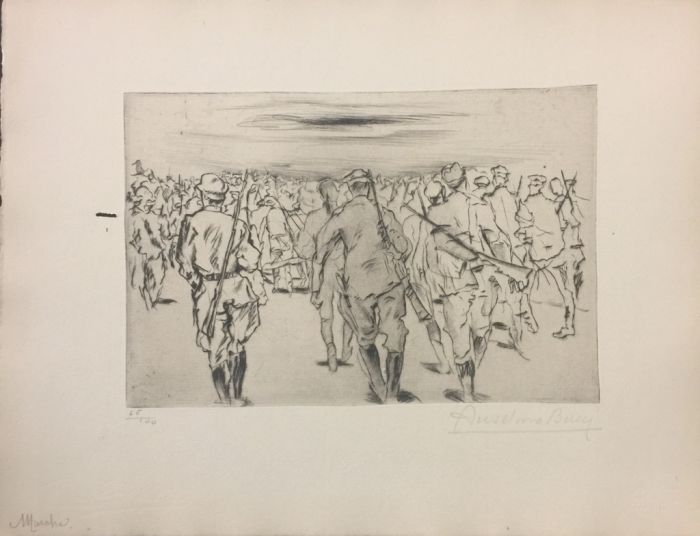 Marche - from "Le Croquis du Front Italien"