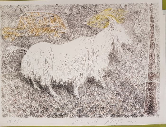 Pericle Fazzini, Untitled, Colored Litograph, 1971, Modern Art, Modern Art Artwork, Graphic Art