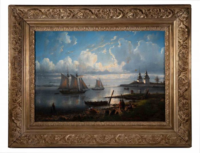 Landscape with Boats 