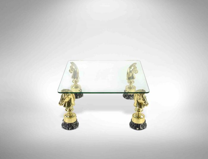 "Chess Horses" Coffee Table - Designer table 
