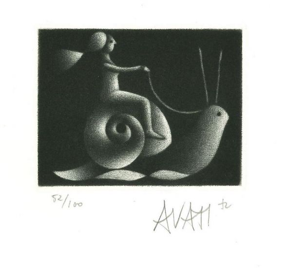 Snail Rider by Mario Avati - Contemporary Artwork