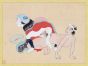 Erotic Gouache by Anonymous Japanese artist of XIX century - Modern artwork