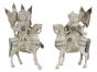 A Pair of Ivory Carvings of Knights  - Design and Decorative Objects