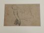 "Figure"  is an original pencil drawing on ivory-colorated cardboard by Beppe Curzi in 1940.