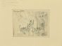 Figures and the castle by Mogniat-Duclos Bertrand- Artwork 