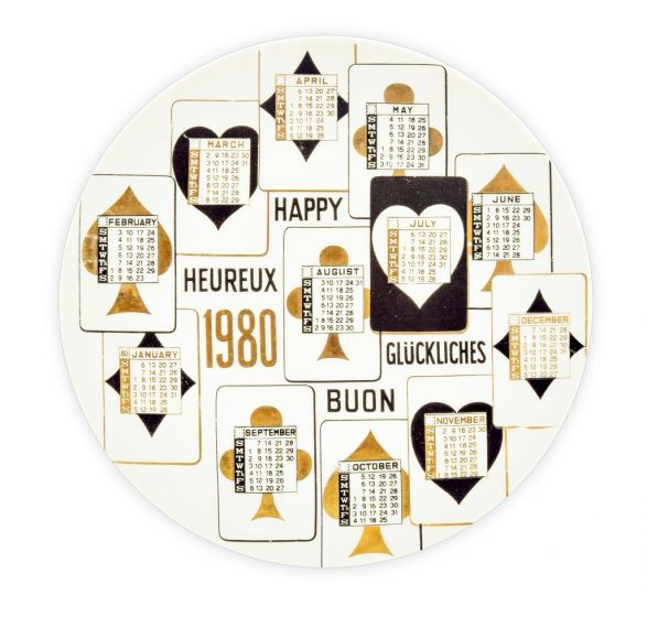Buon 1980 Calendario by Piero Fornasetti -Decorative Design