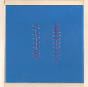 Red Seams on Blue by Mario Bigetti - Contemporary Artwork