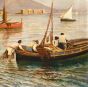Fishermen on the Seashore by Artist XX Century - Modern Artwork
