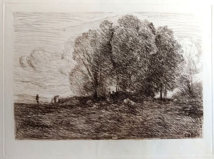 Landscape #4 by Camille Corot - Modern Artwork