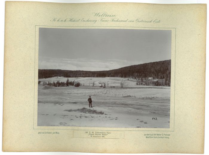 U. St. Yellowstone Park - Upper Geyser Basin - 23 September 1893 by prince Franz Ferdinand von Osterreich Este - Artwork