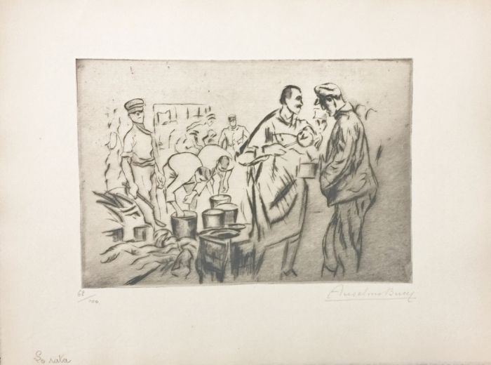 Le rata - from "Le Croquis du Front Italien"