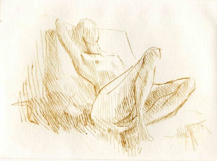Anonymous – Reclined Nude - Contemporary Art