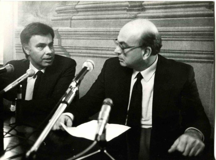 Meeting between Bettino Craxi and Felipe Gonzalez