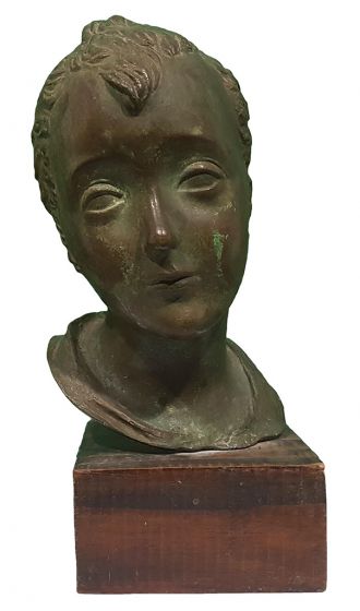 Head Of Young Boy by Attilio Torresini - Decorative Object