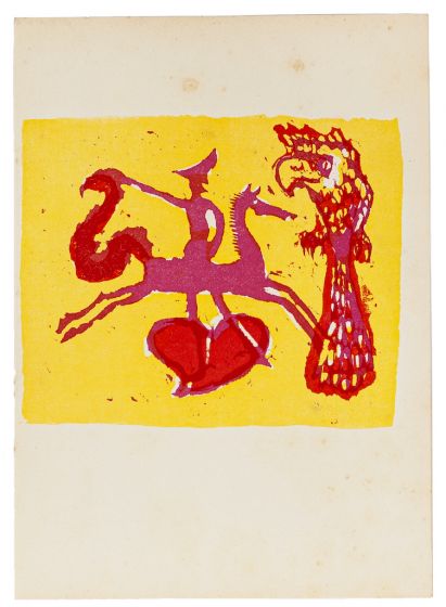 Horseman by Mino Maccari - Modern Artwork