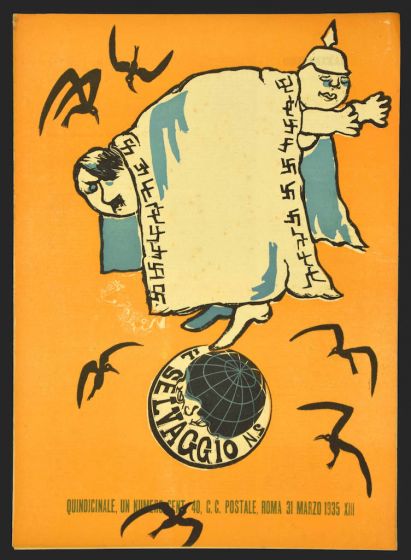"Il Selvaggio no.2- 1935", Illustrated by Mino Maccari- Art Magazine